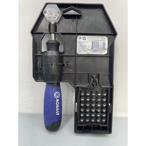 Kobalt 6X Speed Ratcheting Bit Screwdriver Set 32 Piece 0607881 - Picture 2 of 2
